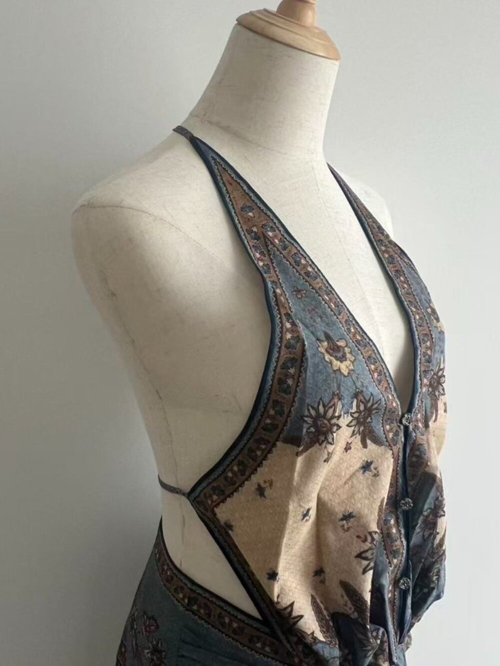 Zimmermann Ascension Plunge Halter Maxi in Blue - Picture 11 of 16